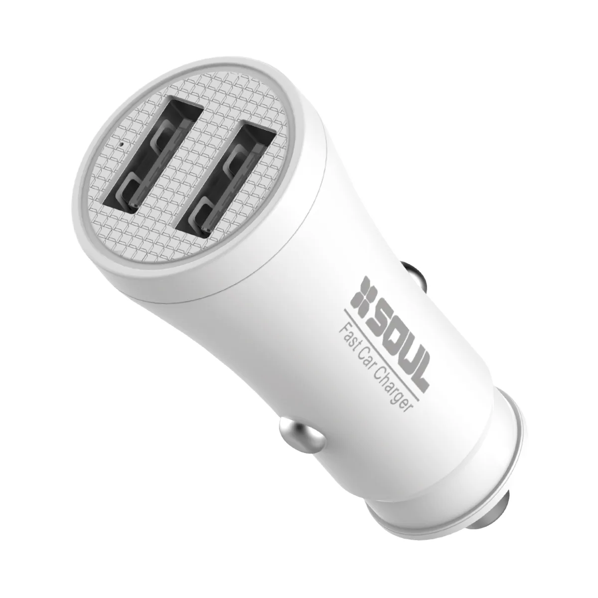 Cargador P/Auto Soul Dual USB 10w C/Cable Lighting