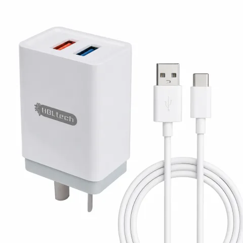 Cargador HBL TC24 5.8A Carga Rápida + Cable USB A-C