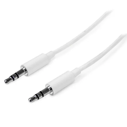 Cable Audio Soul Mini Plug / Mini Plug 2 Mts Blanco